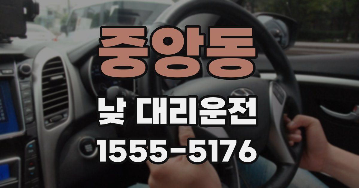 중앙동 낮 대리운전