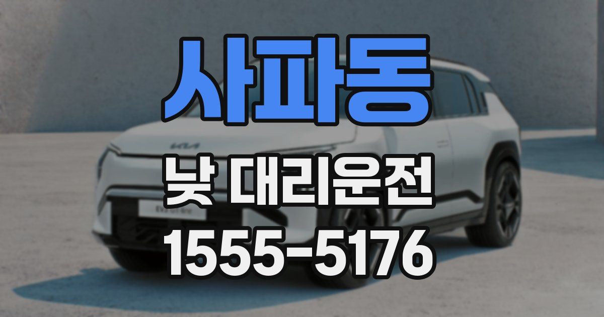 사파동 낮 대리운전