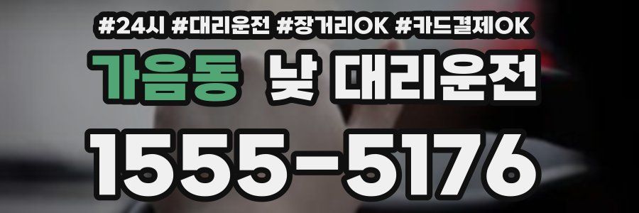 가음동 낮 대리운전