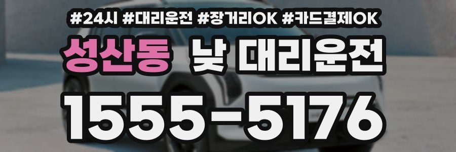 성산동 낮 대리운전