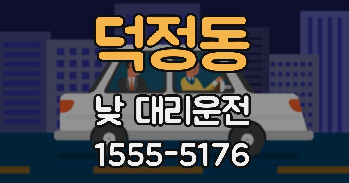 덕정동 낮 대리운전