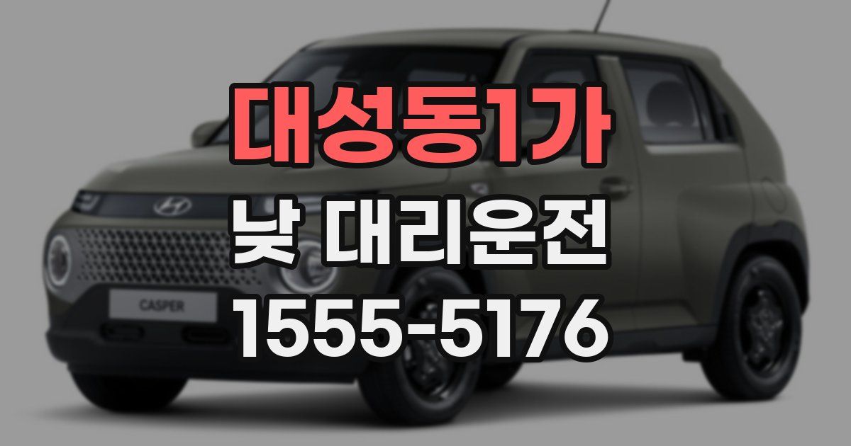 대성동1가 낮 대리운전