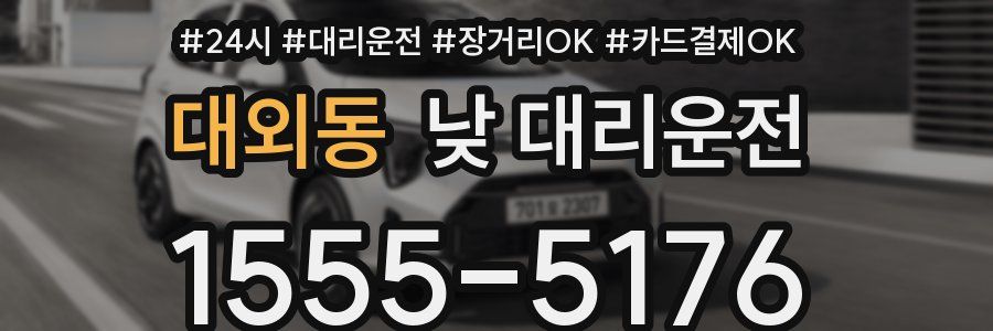 대외동 낮 대리운전