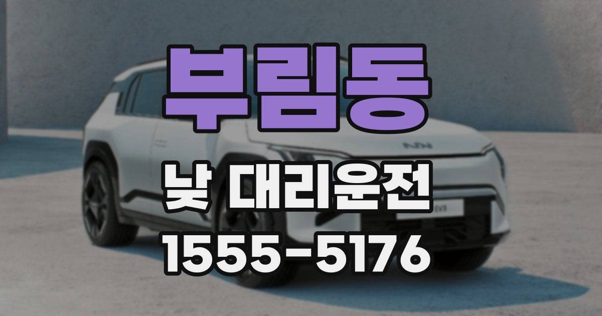 부림동 낮 대리운전