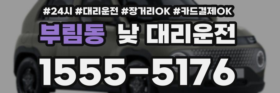 부림동 낮 대리운전
