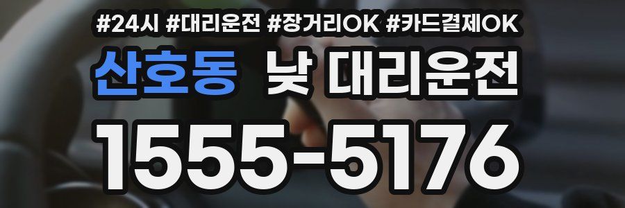 산호동 낮 대리운전