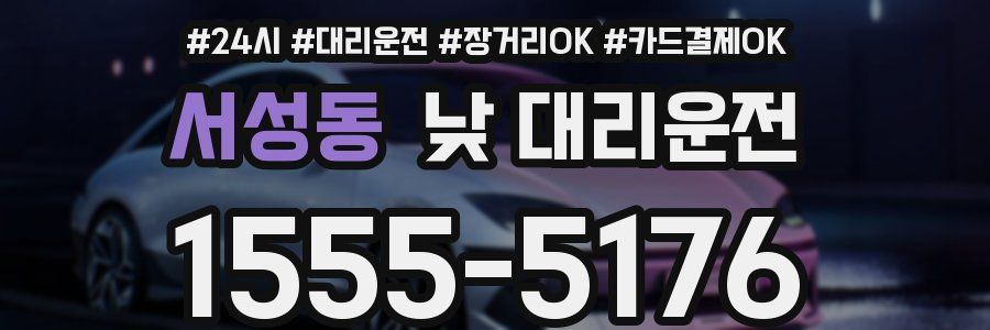 서성동 낮 대리운전