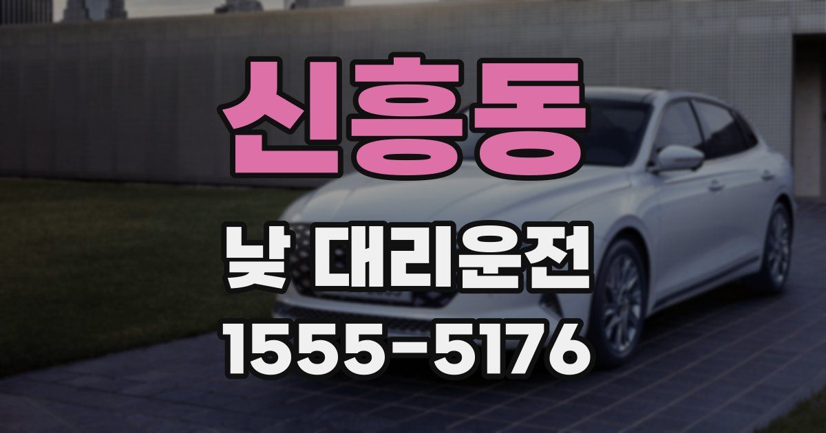 신흥동 낮 대리운전