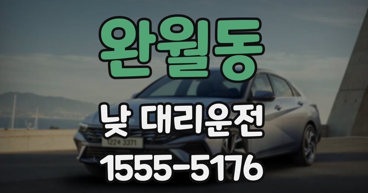 완월동 낮 대리운전