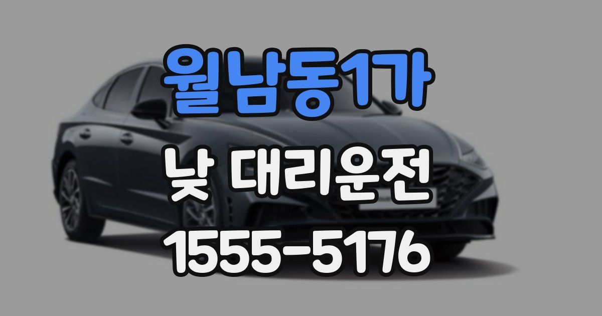 월남동1가 낮 대리운전