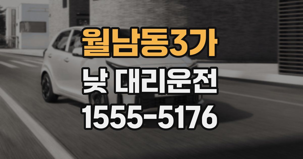 월남동3가 낮 대리운전