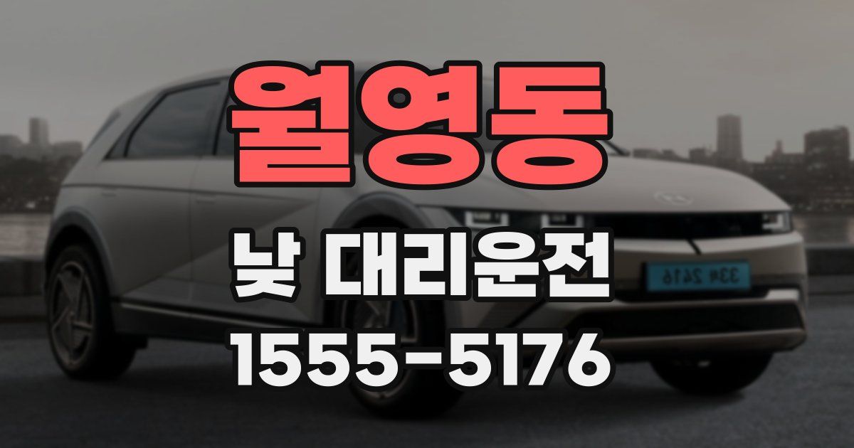 월영동 낮 대리운전