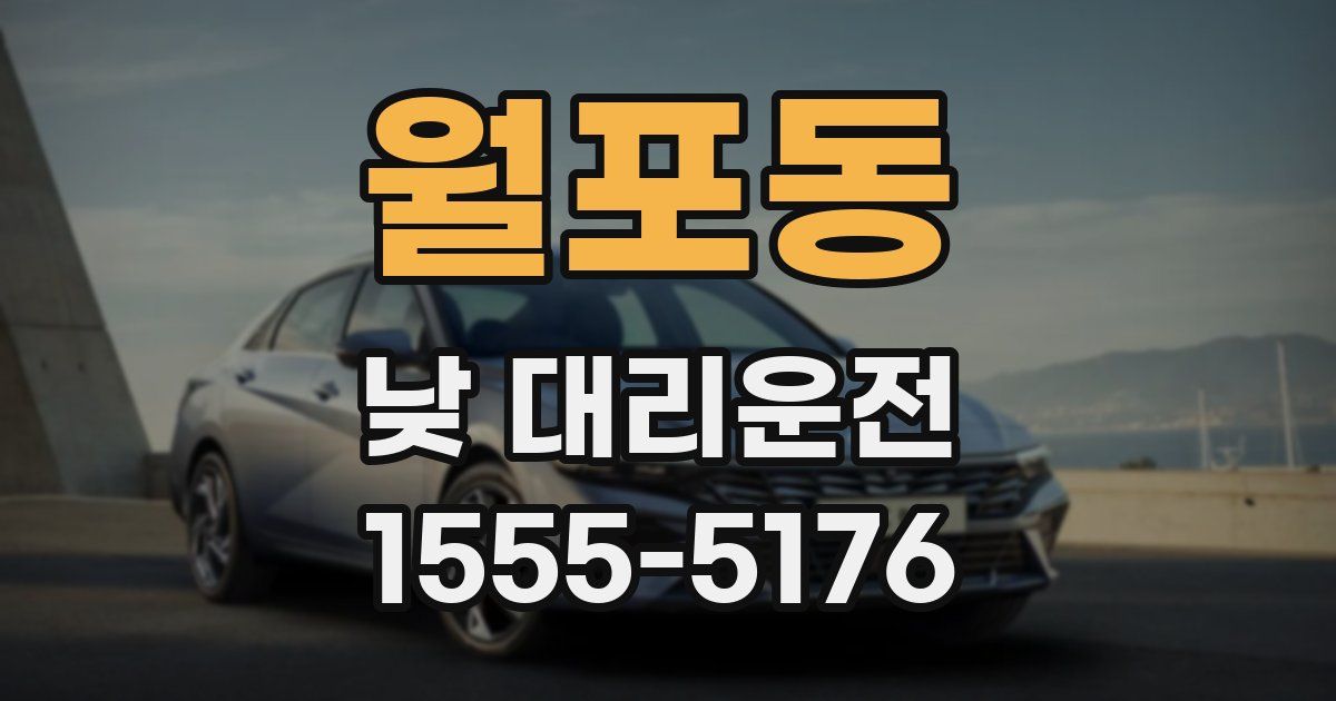 월포동 낮 대리운전