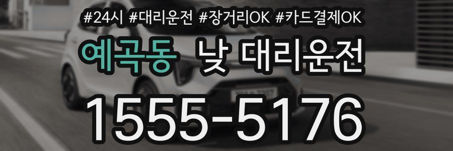 예곡동 낮 대리운전