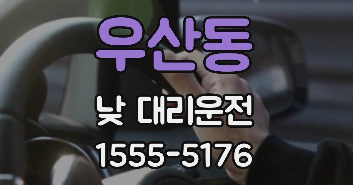 우산동 낮 대리운전
