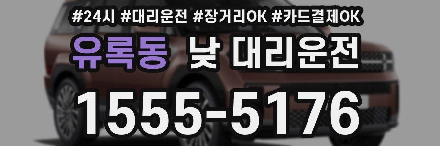 유록동 낮 대리운전