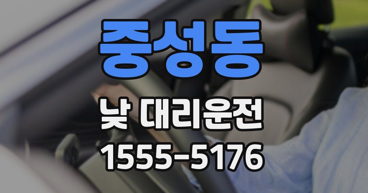 중성동 낮 대리운전