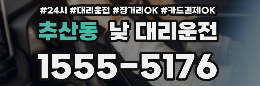 추산동 낮 대리운전
