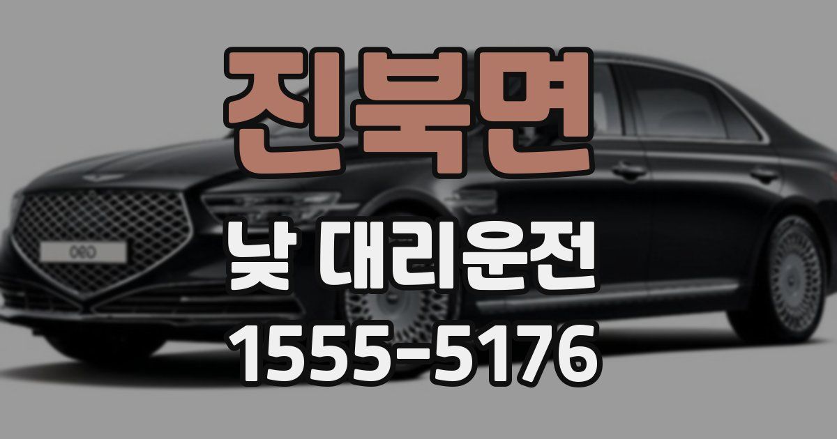 진북면 낮 대리운전