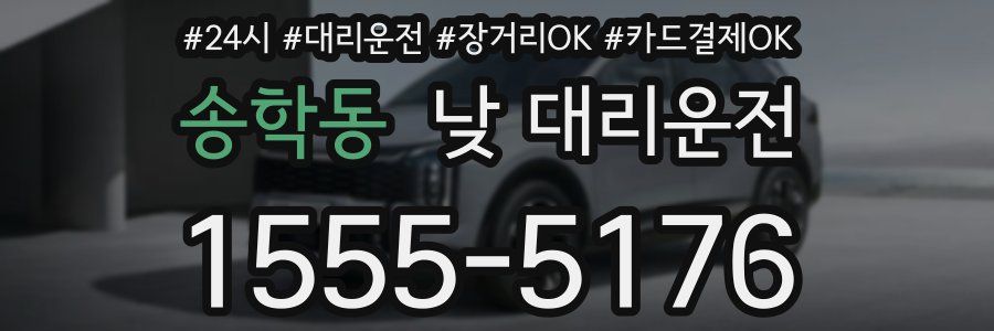 송학동 낮 대리운전