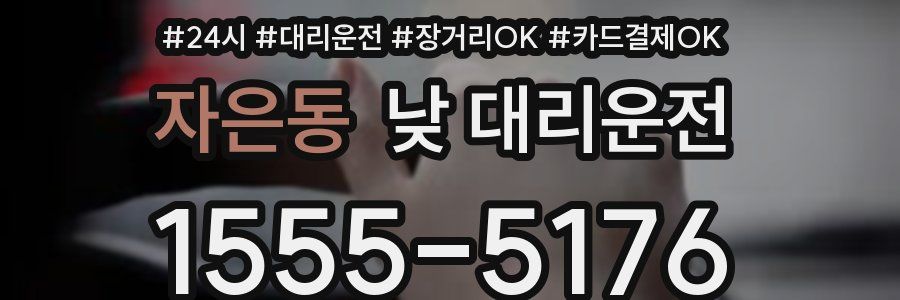 자은동 낮 대리운전