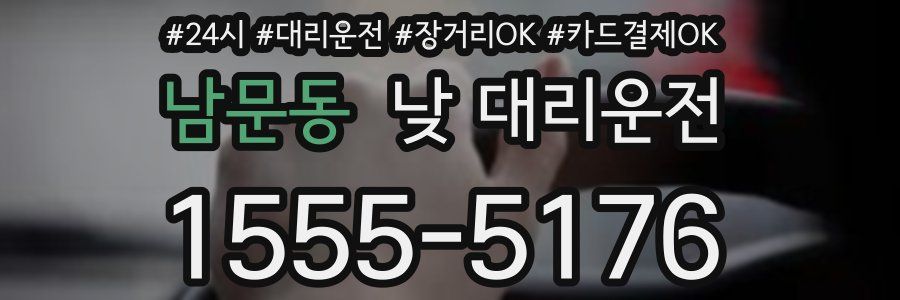 남문동 낮 대리운전