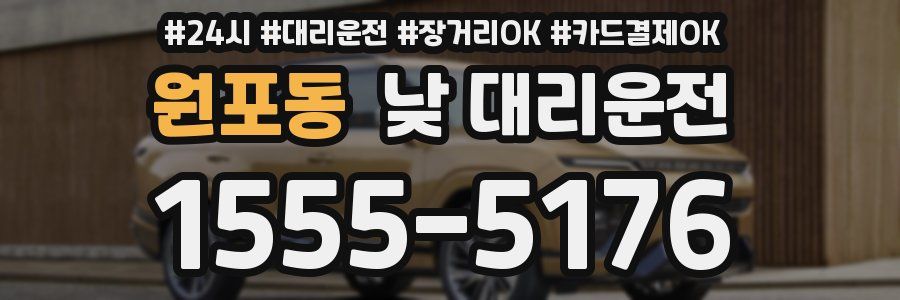 원포동 낮 대리운전