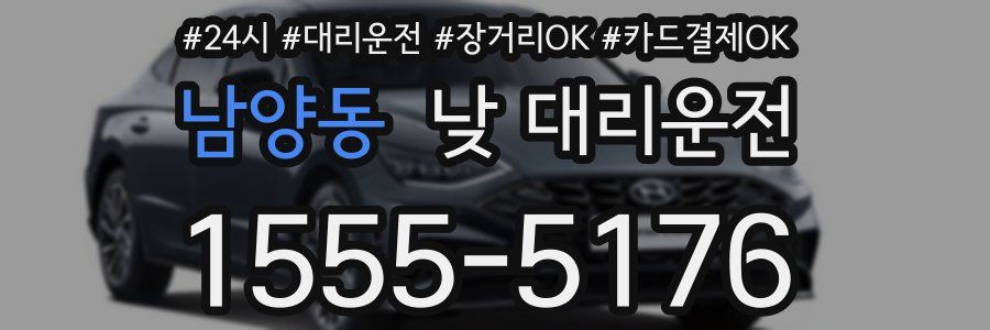 남양동 낮 대리운전