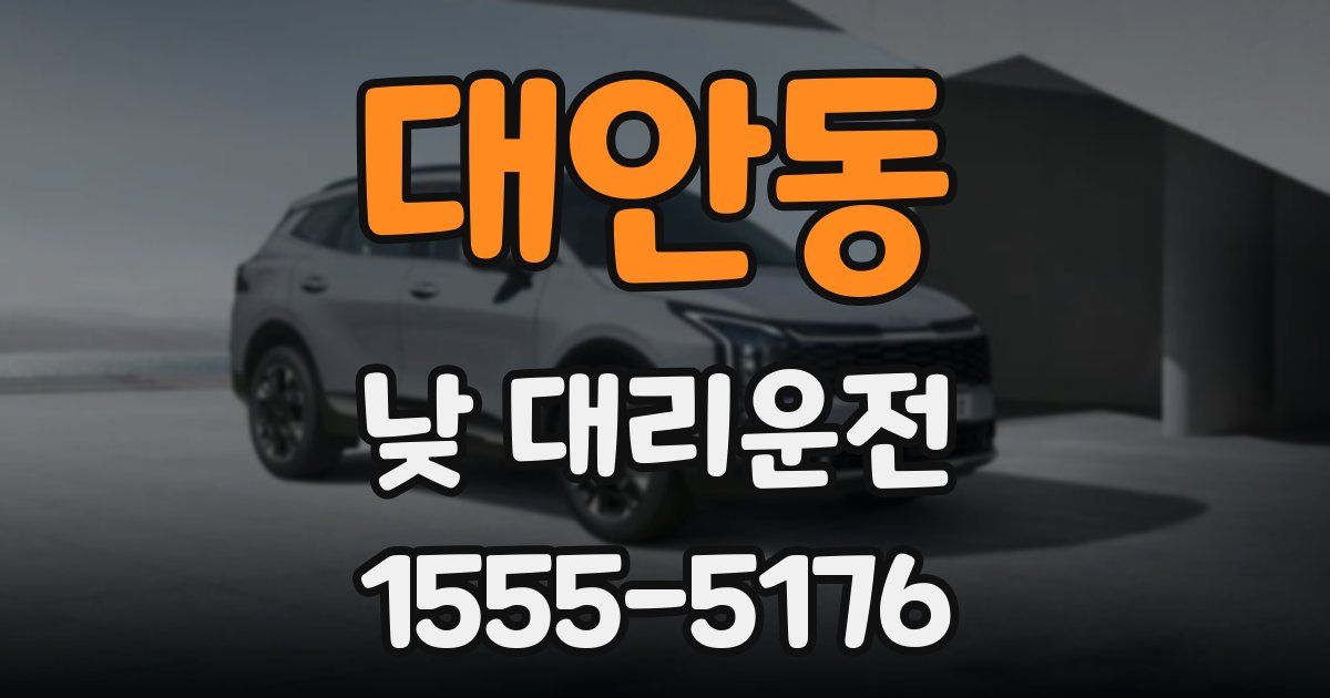 대안동 낮 대리운전