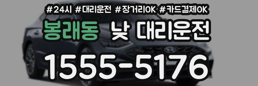 봉래동 낮 대리운전