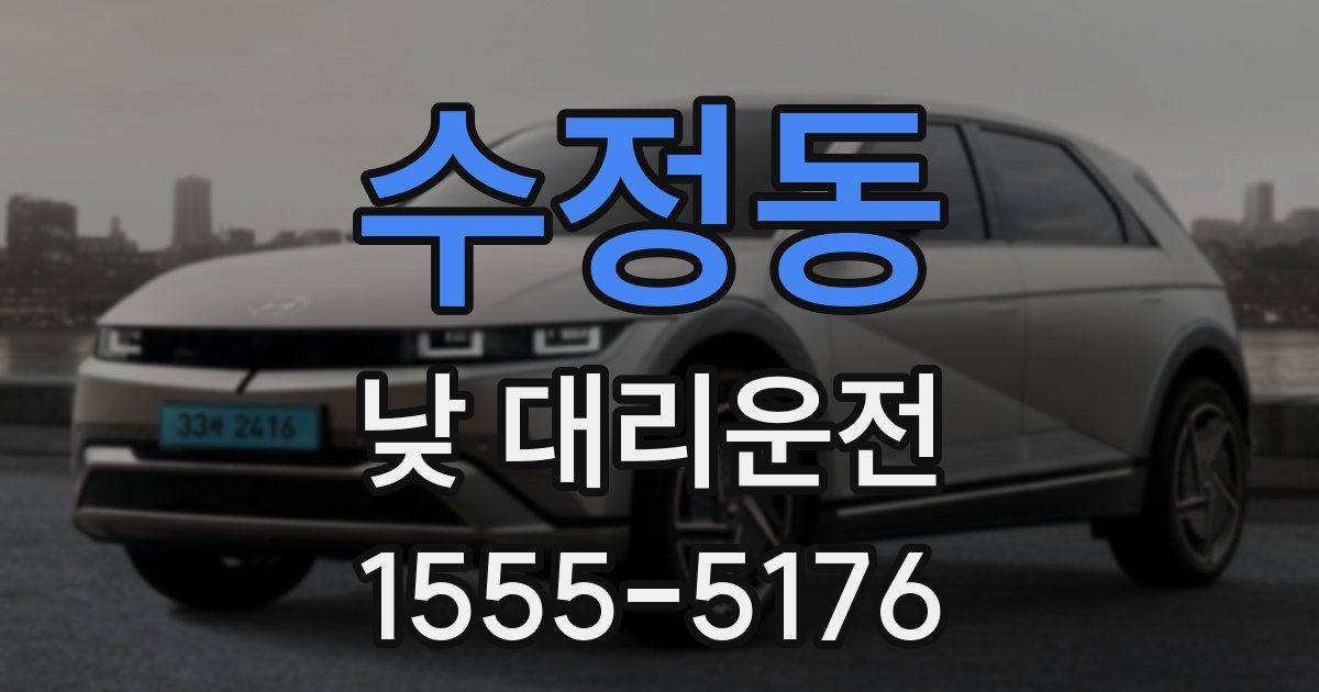수정동 낮 대리운전