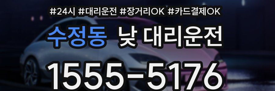 수정동 낮 대리운전