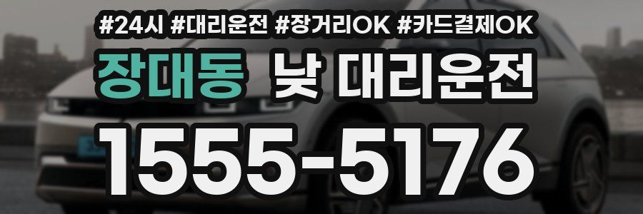 장대동 낮 대리운전
