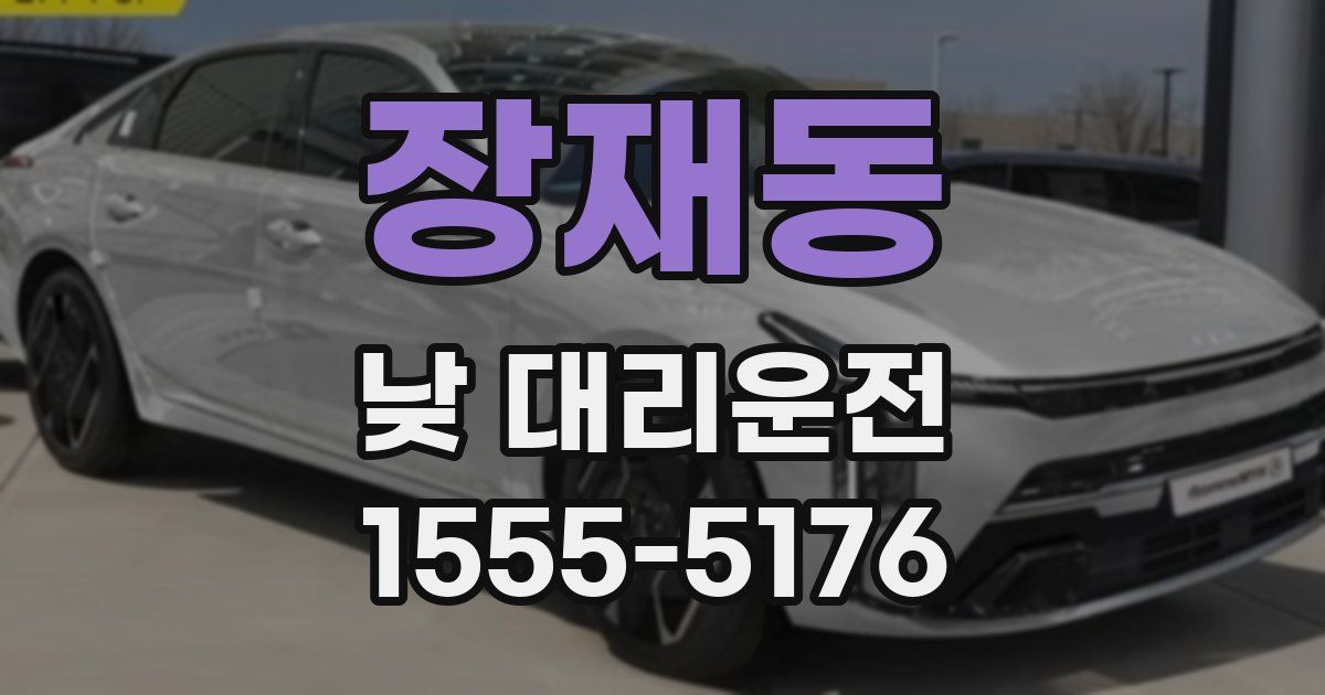 장재동 낮 대리운전