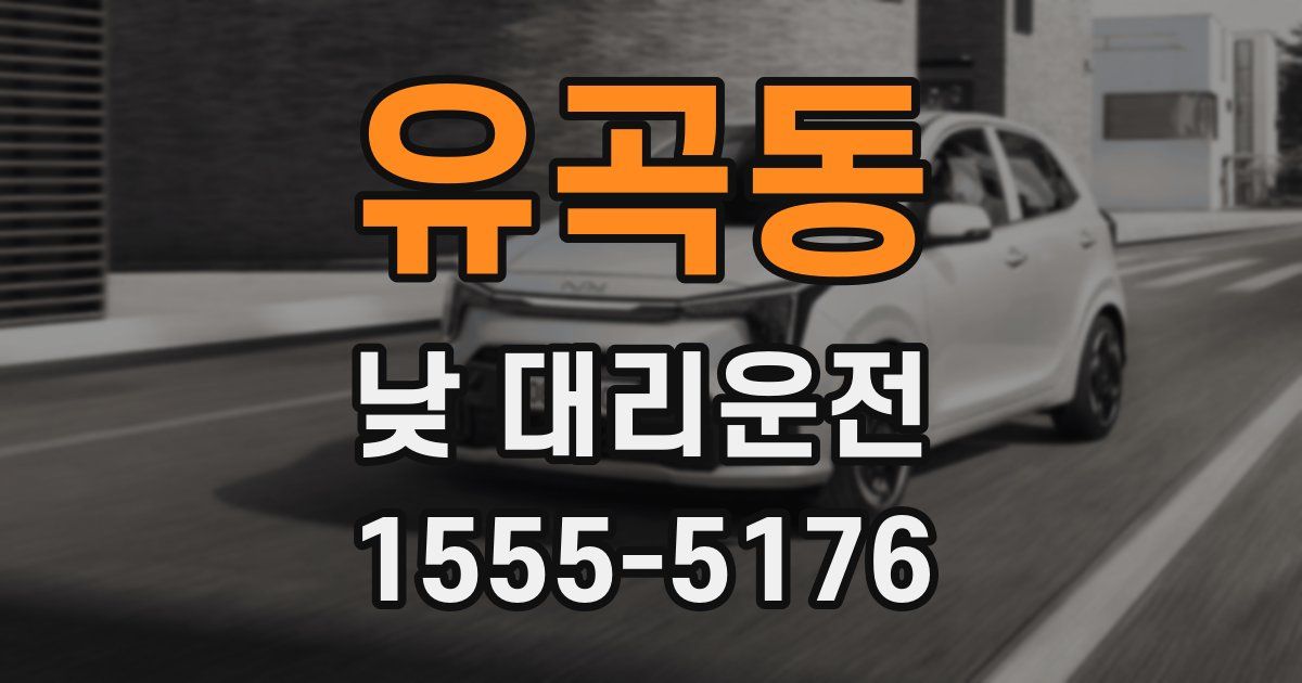 유곡동 낮 대리운전