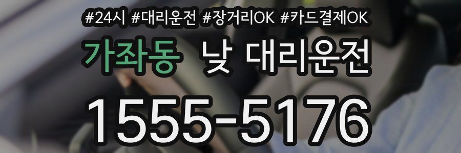 가좌동 낮 대리운전