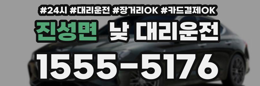진성면 낮 대리운전