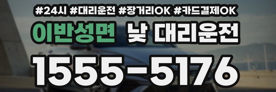 이반성면 낮 대리운전