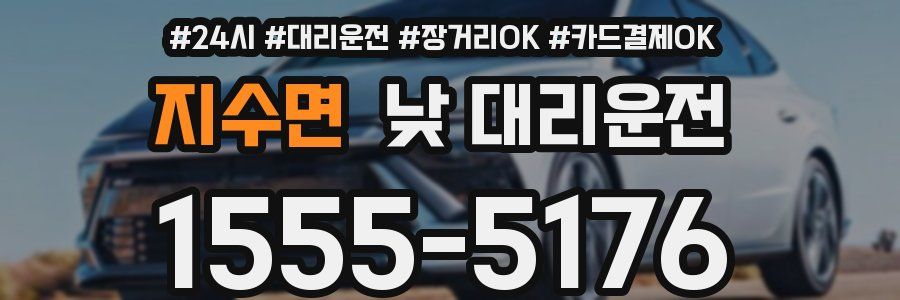 지수면 낮 대리운전