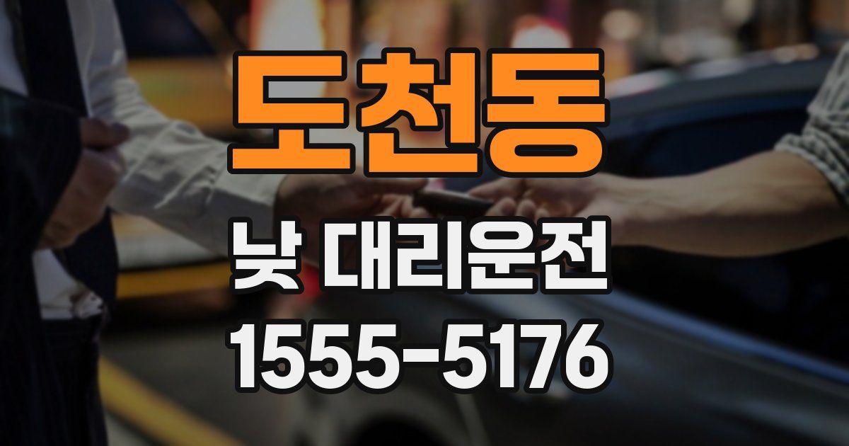 도천동 낮 대리운전