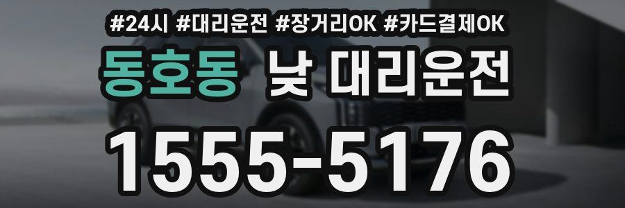 동호동 낮 대리운전