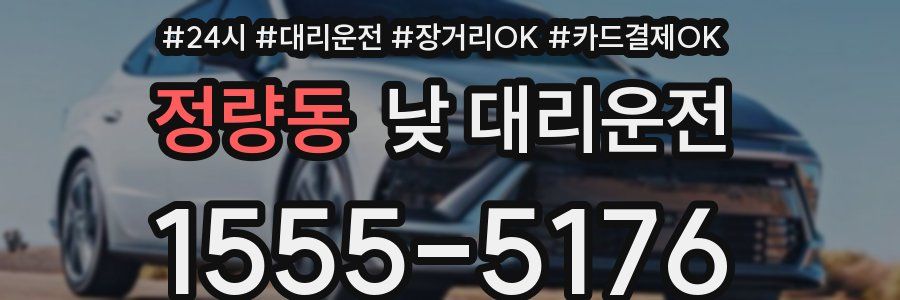 정량동 낮 대리운전