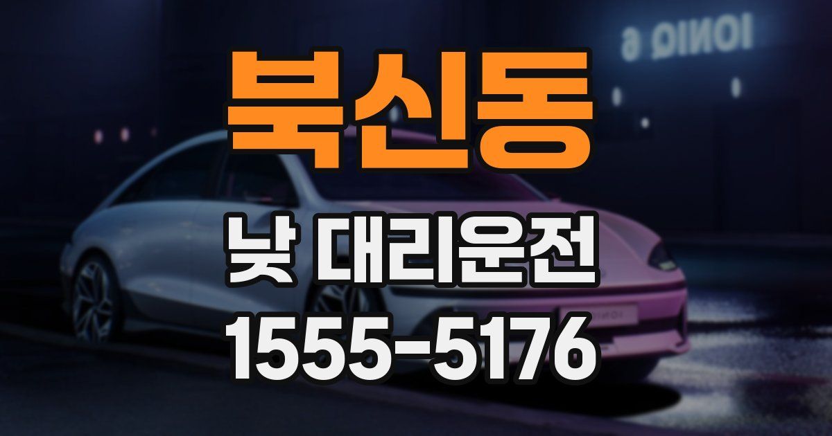 북신동 낮 대리운전