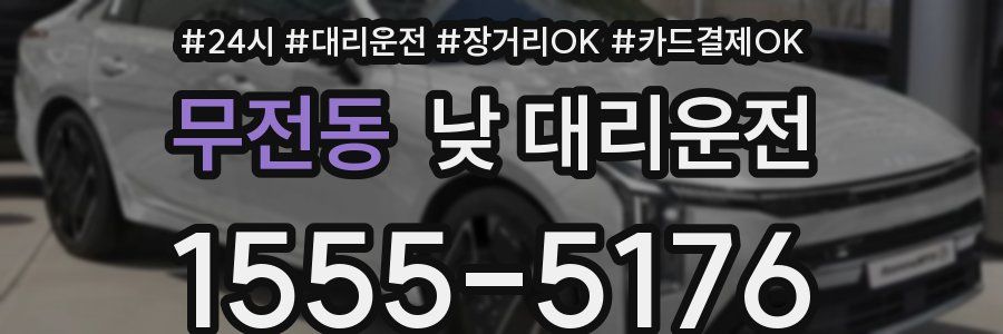 무전동 낮 대리운전