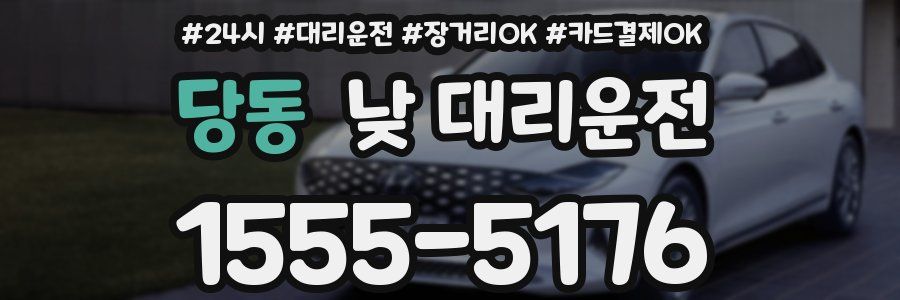 당동 낮 대리운전