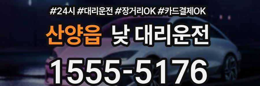 산양읍 낮 대리운전