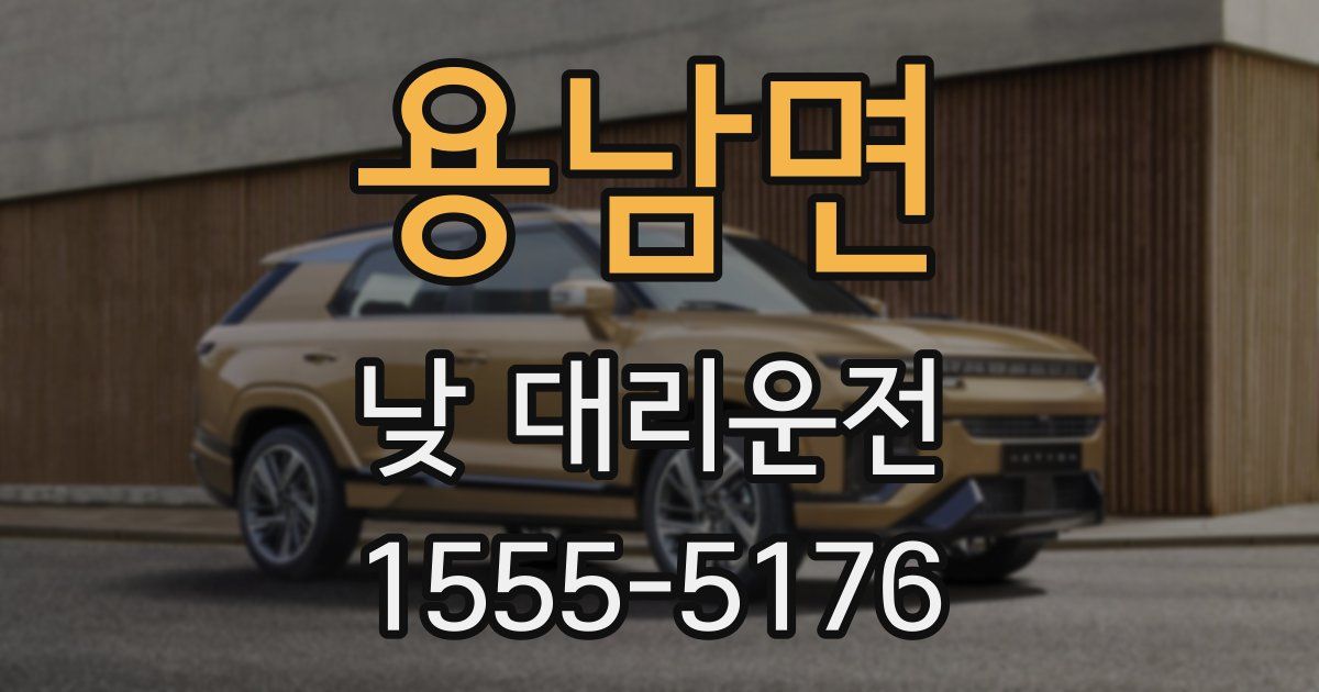 용남면 낮 대리운전