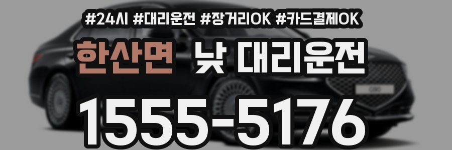 한산면 낮 대리운전