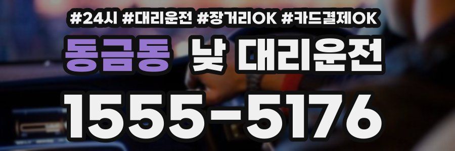 동금동 낮 대리운전