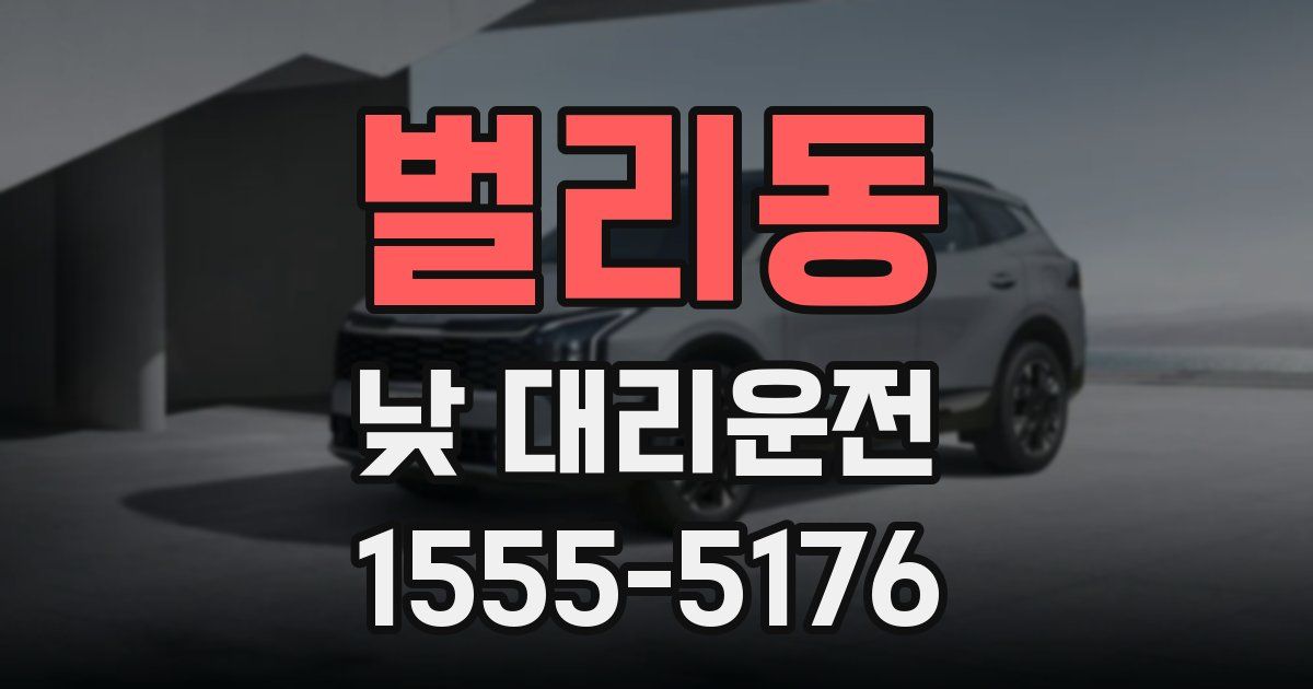 벌리동 낮 대리운전